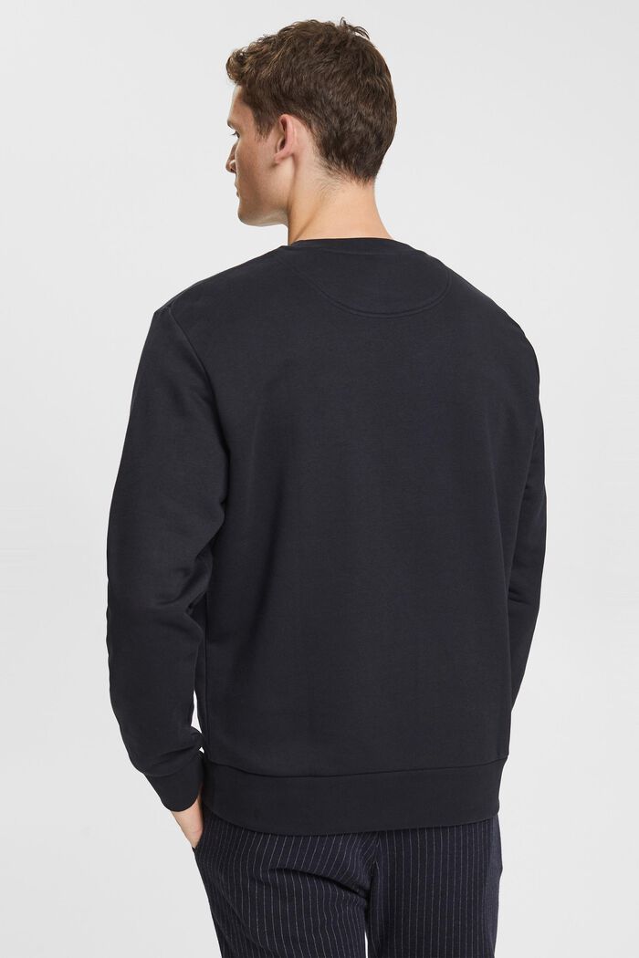 Sweatshirt met print op de borst, BLACK, detail image number 3