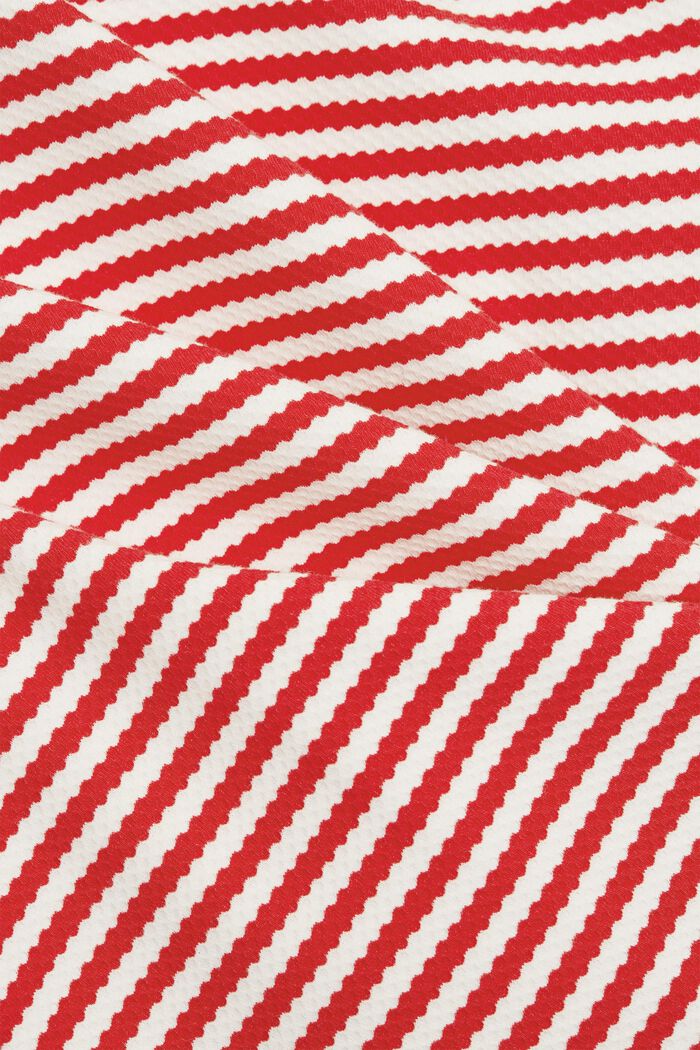 Gestructureerd sweatshirt van biologisch katoen, RED, detail image number 4