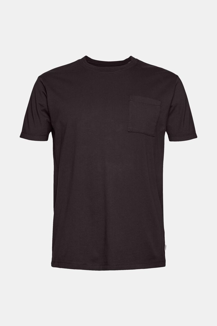 Jersey T-shirt met borstzak, BLACK, detail image number 6