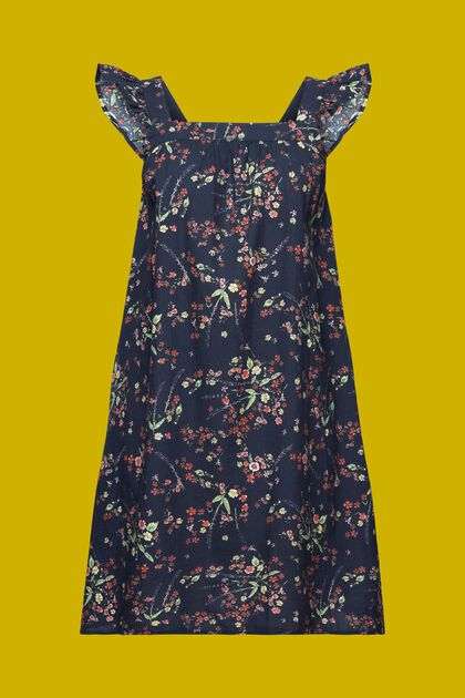 Mini-jurk met print, 100% katoen