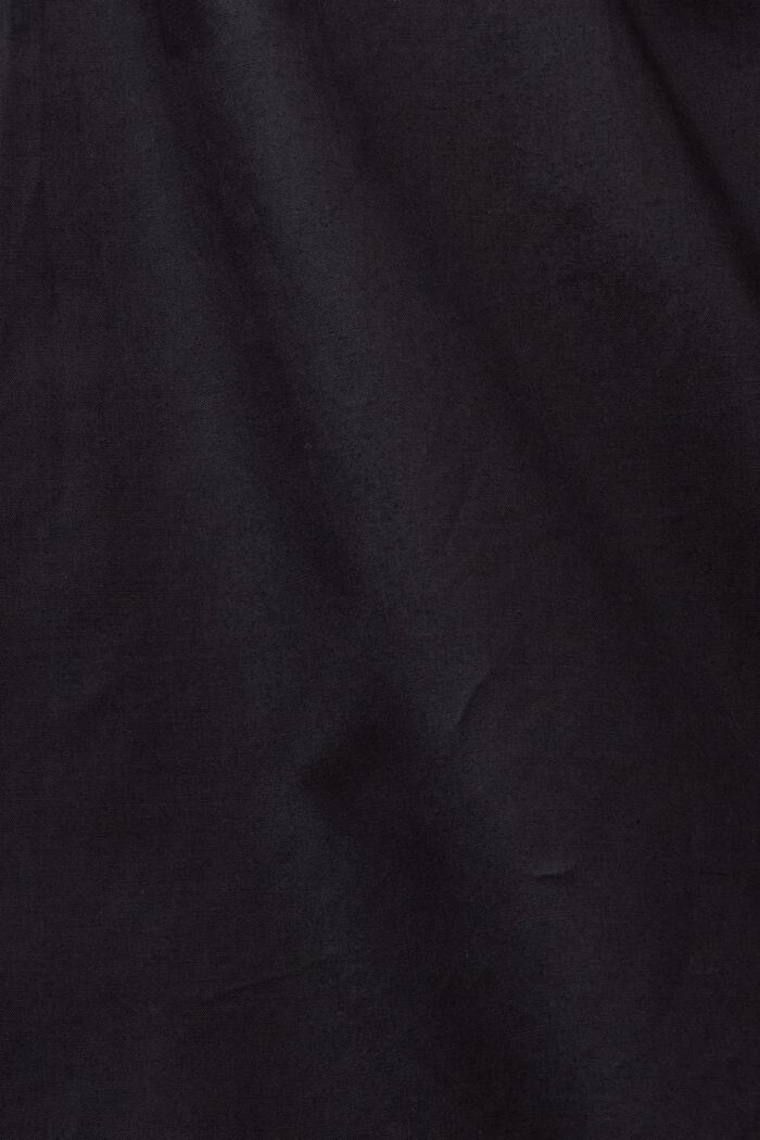 Popeline blouse met blousonmouwen, BLACK, detail image number 4