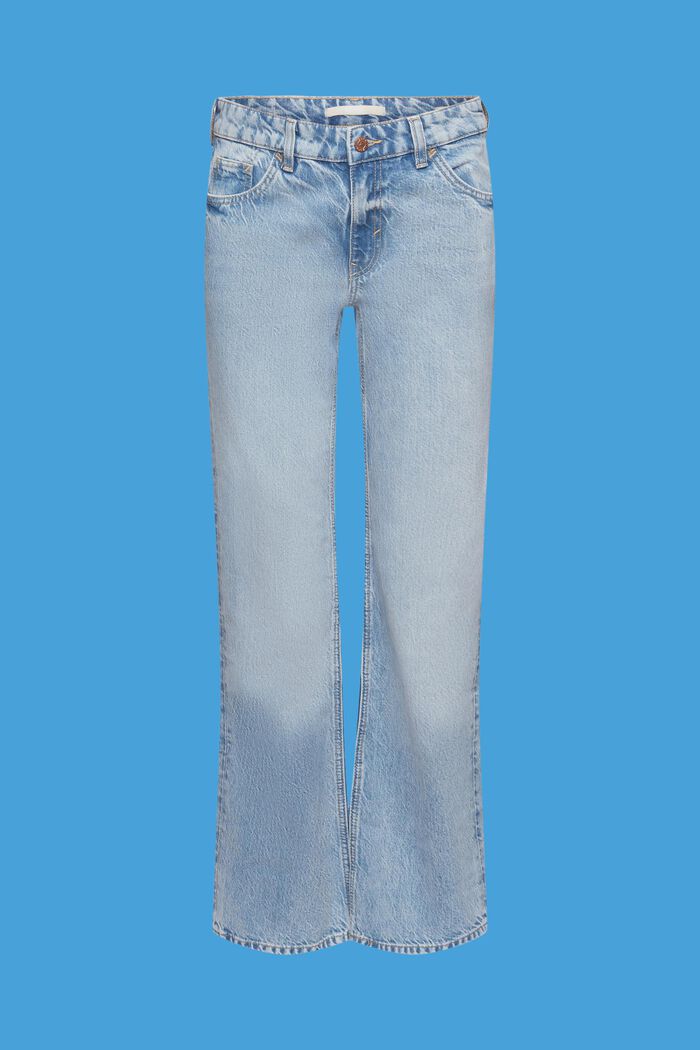 Mid-rise retro uitlopende jeans, BLUE MEDIUM WASHED, detail image number 6