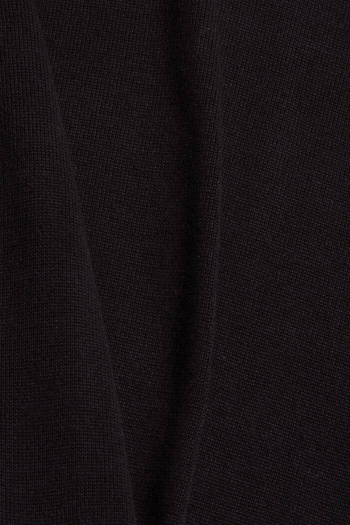 Basic trui van 100% pima katoen, BLACK, detail image number 4