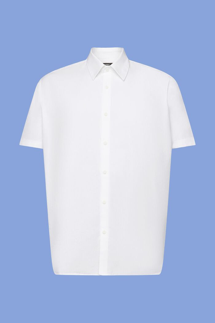 Buttondown-overhemd met korte mouwen, WHITE, detail image number 6