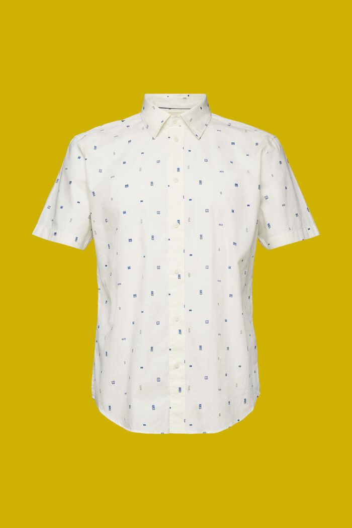 Overhemd met korte mouwen en motief, 100% katoen, ICE, detail image number 6