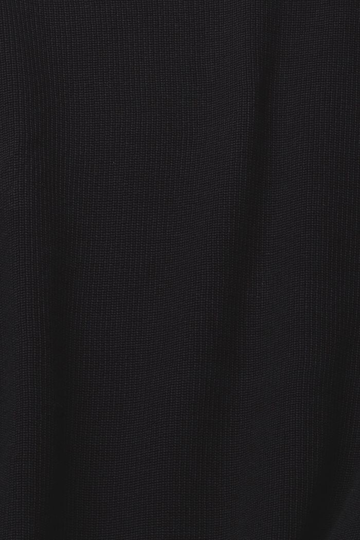 Gebreide trui met vleermuismouwen, BLACK, detail image number 5