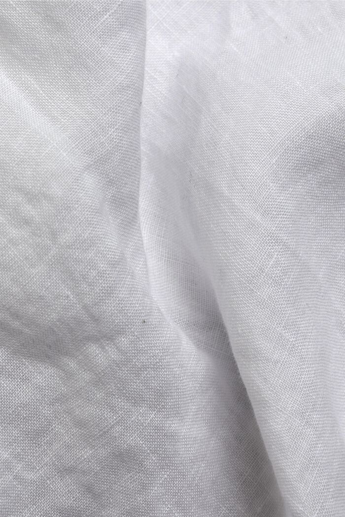 Buttendownoverhemd van 100% linnen, WHITE, detail image number 4