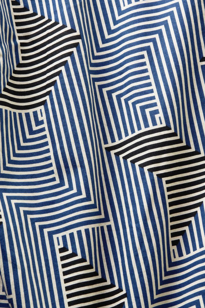 Regular fit-overhemd met geometrische print, BRIGHT BLUE, detail image number 4