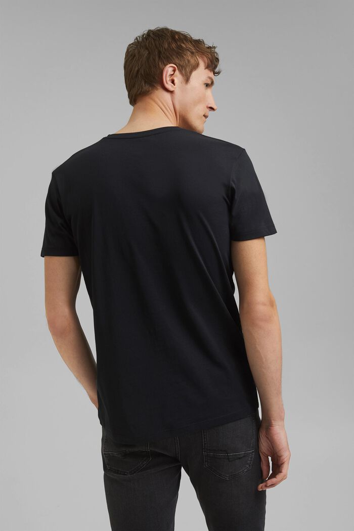 Jersey shirt van 100% katoen, BLACK, detail image number 3
