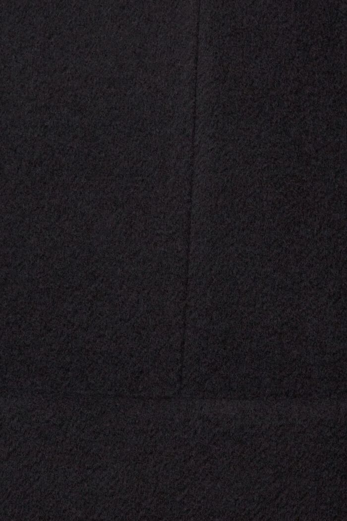Mantel met wol, BLACK, detail image number 4