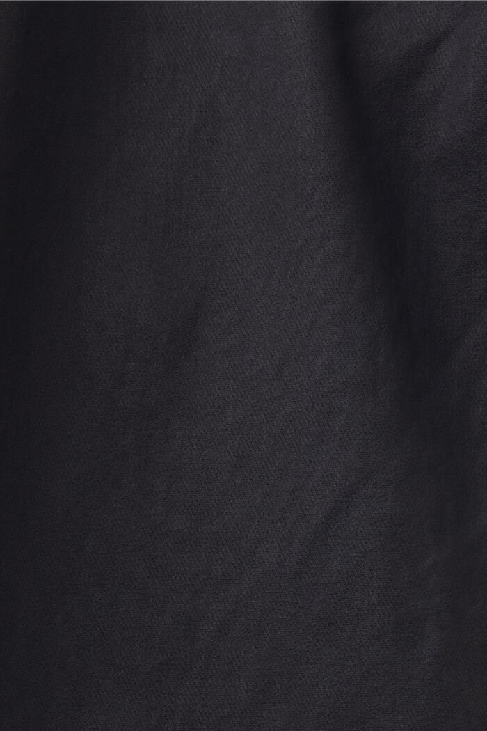 Gecoate broek met middelhoge taille en smalle pijpen, BLACK, detail image number 6