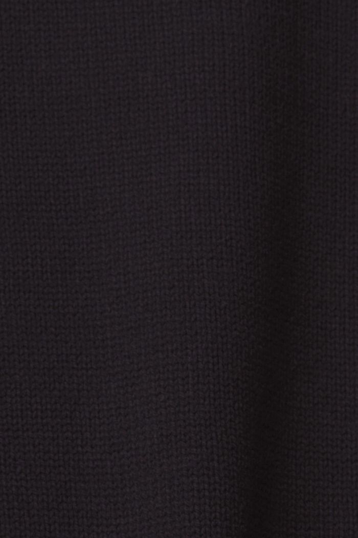 Gebreide trui met turtleneck, BLACK, detail image number 4