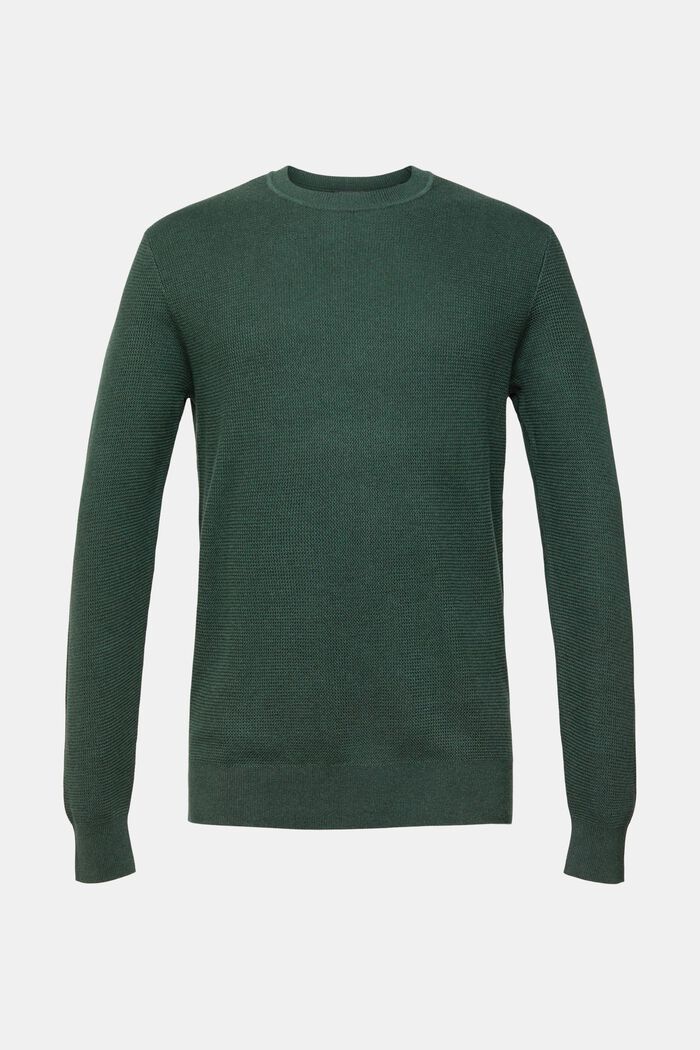 Gestreepte sweater, DARK TEAL GREEN, detail image number 2