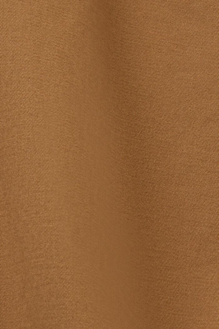 Straight fit chino broek van katoenen twill, CAMEL, detail image number 6
