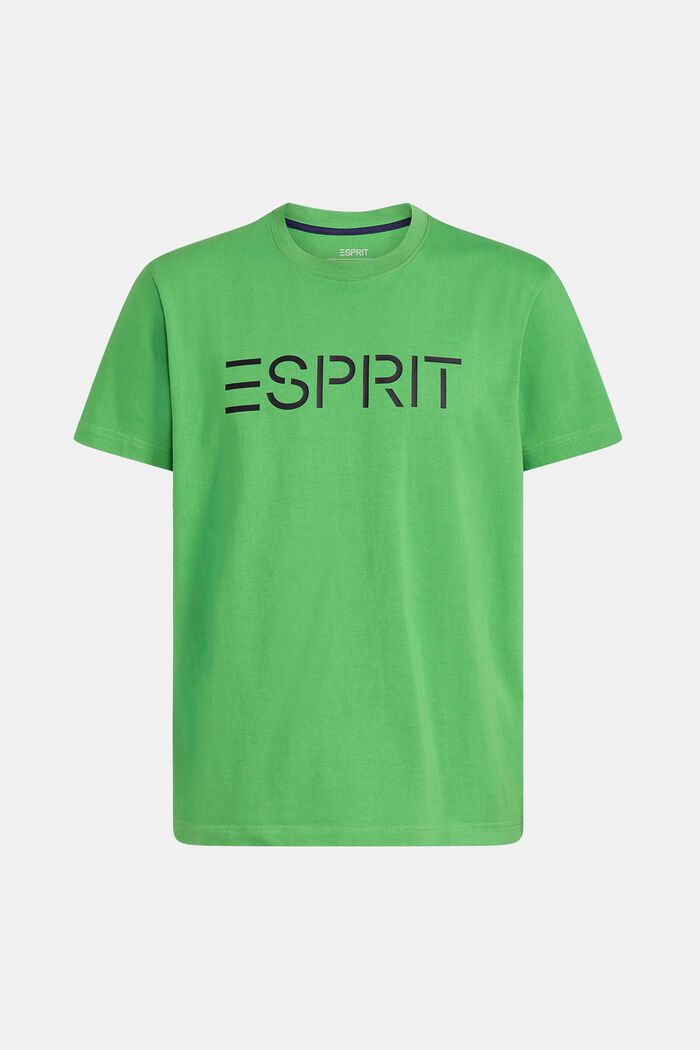 Uniseks T-shirt van katoen-jersey met logo, GREEN, detail image number 6