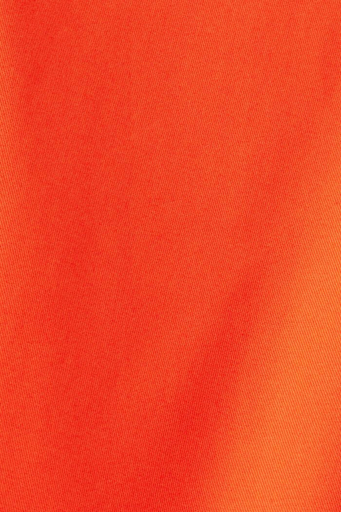 Broek met hoge taille in slim fit, ORANGE RED, detail image number 4