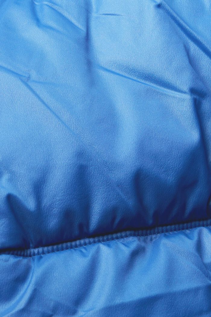 Gewatteerde jas met afneembare capuchon, BLUE, detail image number 1