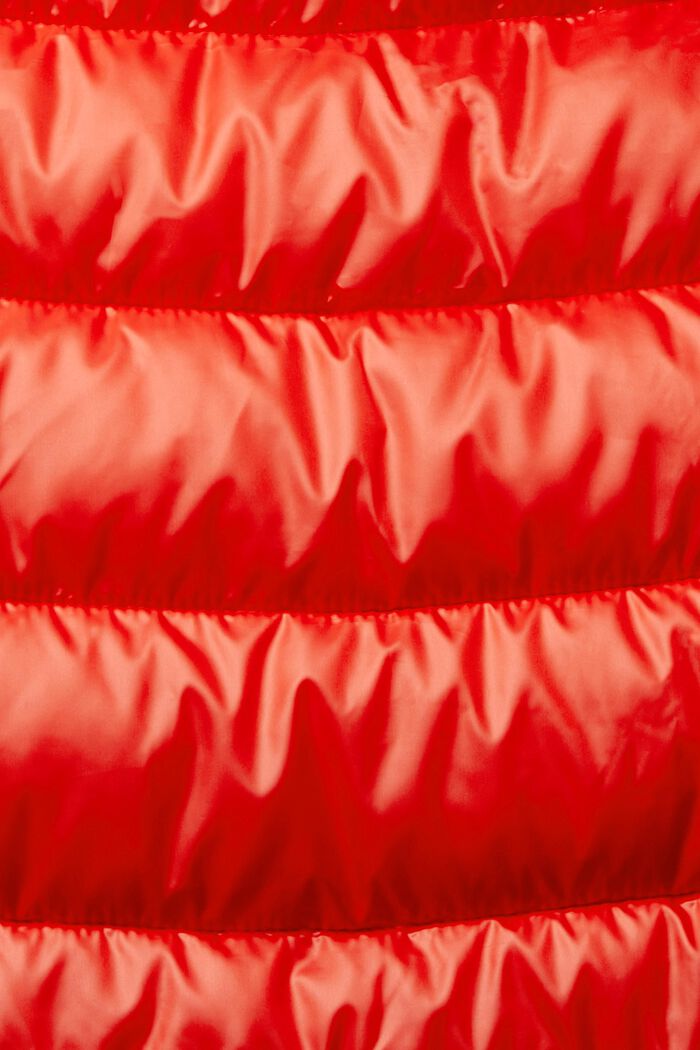 Gerecycled: bodywarmer met afneembare capuchon, RED, detail image number 1