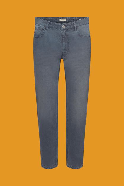 Relaxte jeans met een slim fit, GREY BLUE, overview