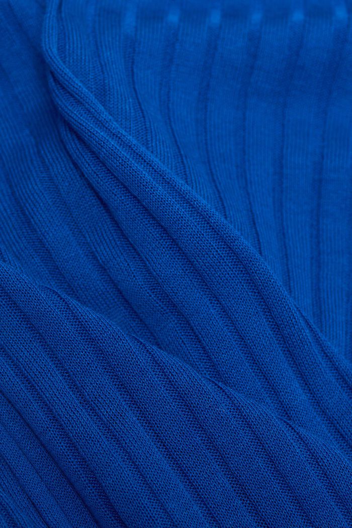 Gebreide top met knopen aan de voorkant, BRIGHT BLUE, detail image number 5