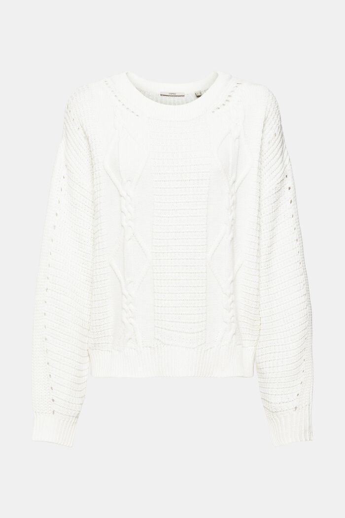 Gestreepte sweater, OFF WHITE, detail image number 6