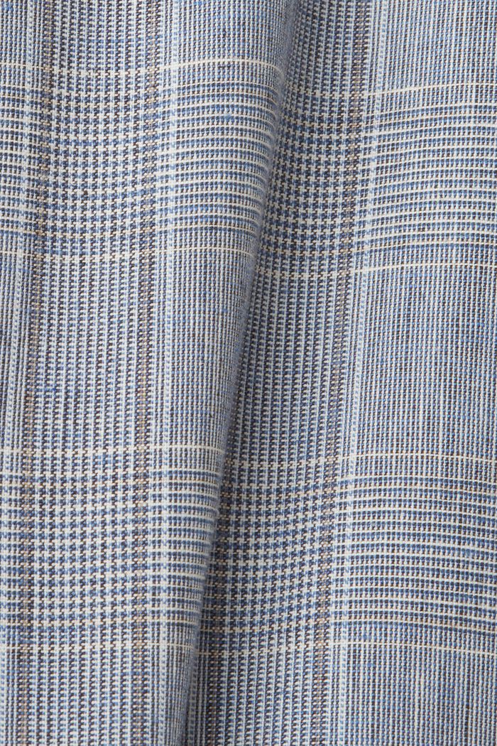 Geruite single-breasted blazer in slim fit, LIGHT BLUE, detail image number 5
