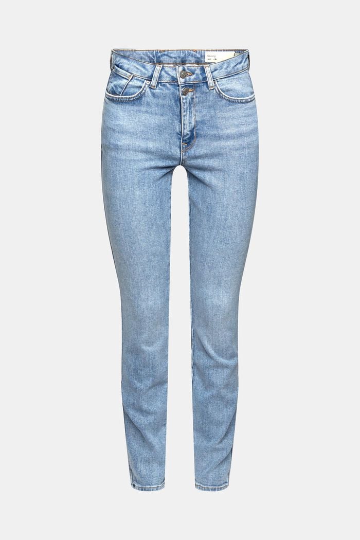 Jeans met dubbele knoop, organic cotton