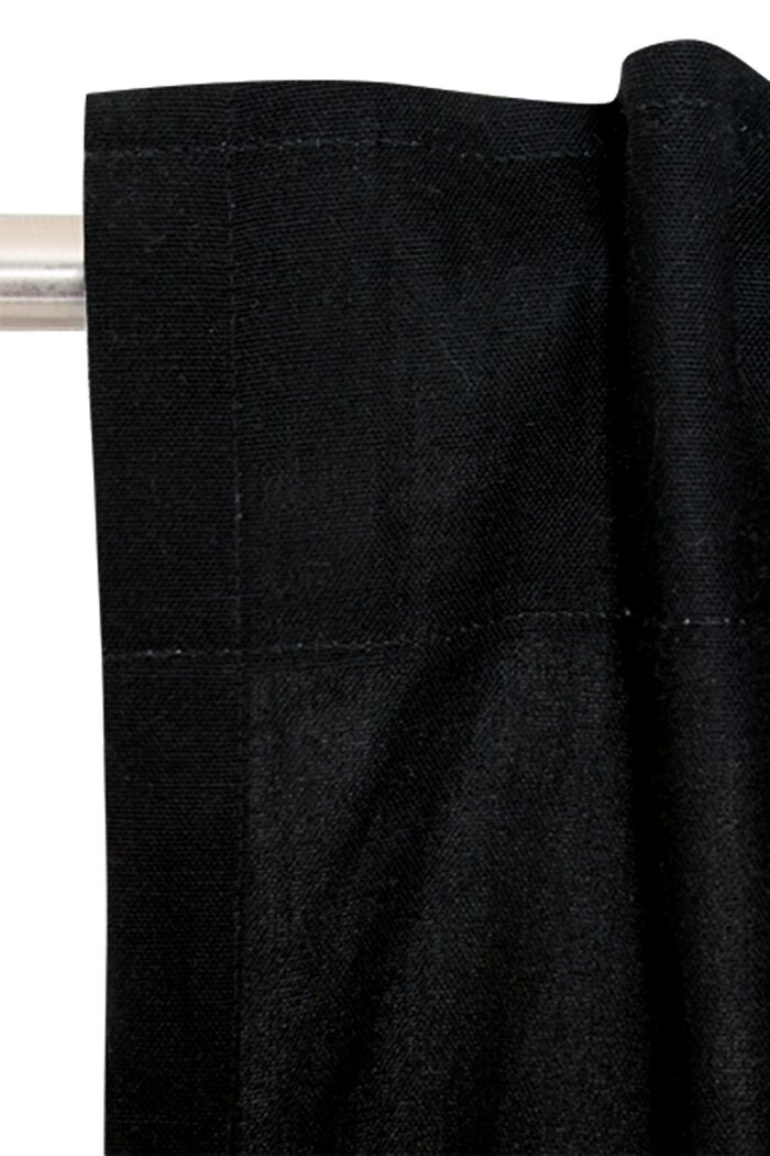 Gordijn met blinde lussen, BLACK, detail image number 1