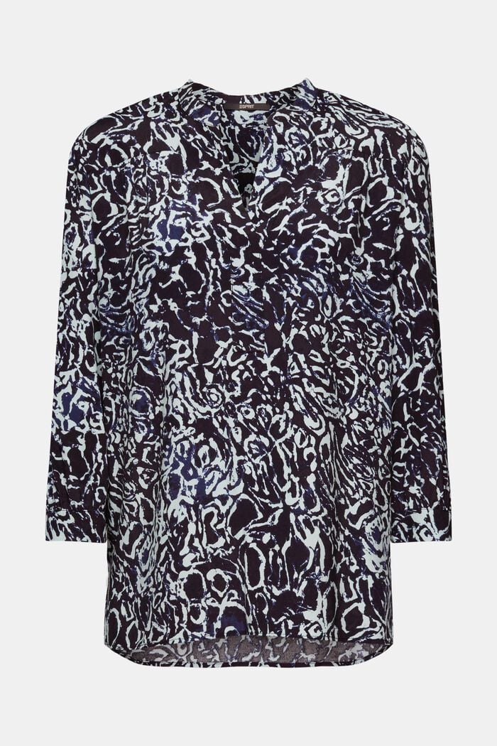 Blouse met print all-over, NAVY, detail image number 7