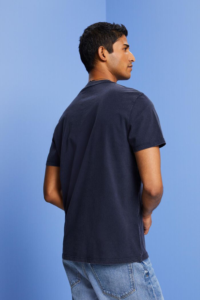 Garment-dyed jersey T-shirt, 100% katoen, NAVY, detail image number 3