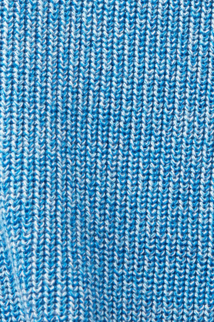 Vest met turtleneck van een gemêleerd breisel, PASTEL BLUE, detail image number 4