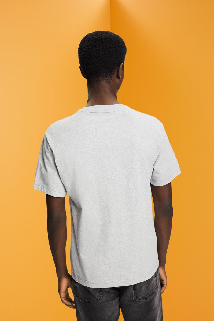 Katoenen T-shirt met dolfijnenprint, LIGHT GREY, detail image number 3
