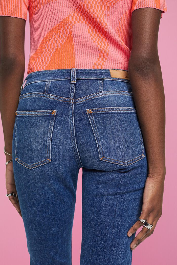 Slim fit-jeans met middelhoge taille, BLUE MEDIUM WASHED, detail image number 4
