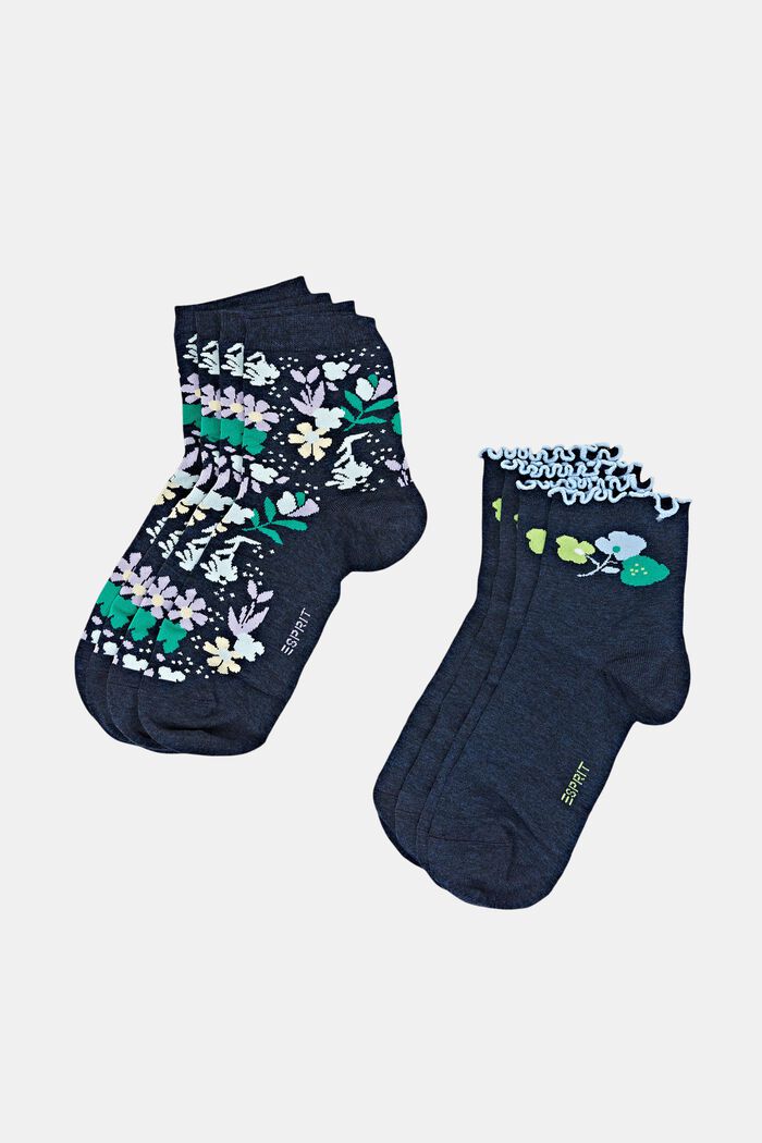 Set van 4 paar sokken met patroon in een geschenkdoos, SORTIMENT, detail image number 0