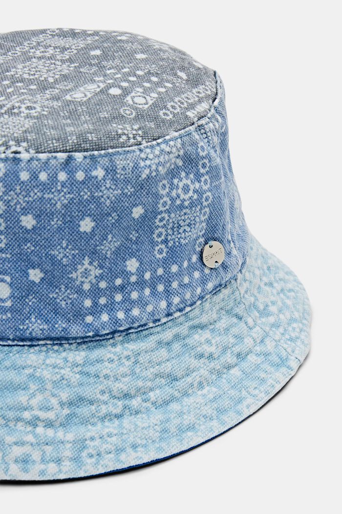 Bucket hat met print all-over, BLUE, detail image number 1