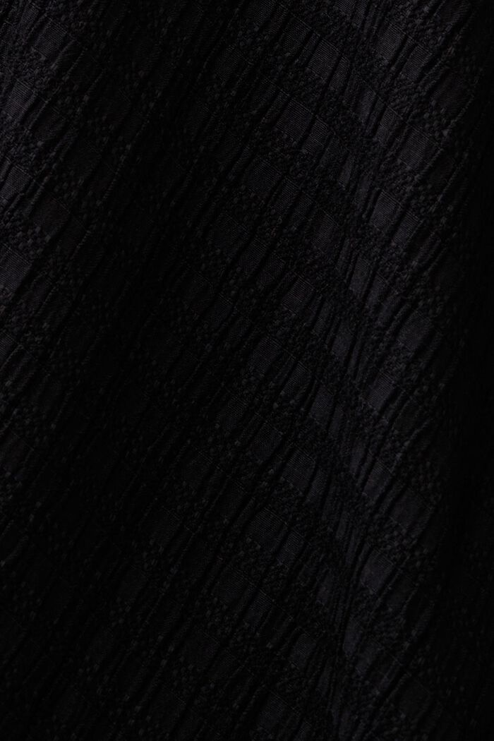 Crinkled midirok, BLACK, detail image number 5