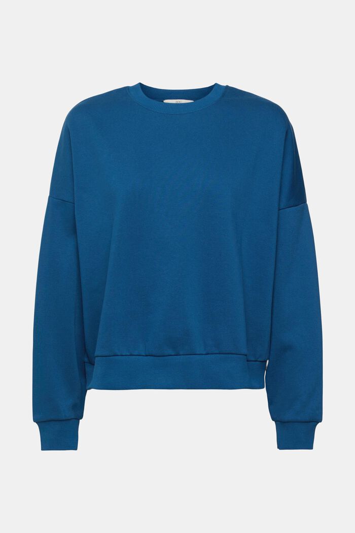 Sweatshirt met knoopsluiting aan de achterkant, PETROL BLUE, detail image number 2