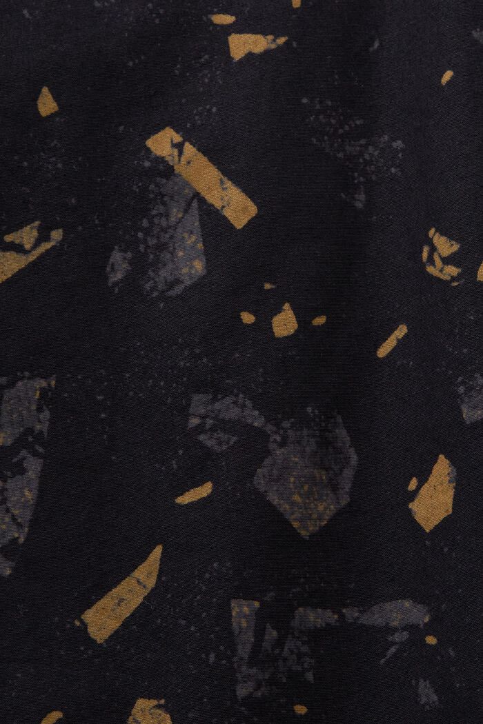 Katoenen overhemd met motief, BLACK, detail image number 5