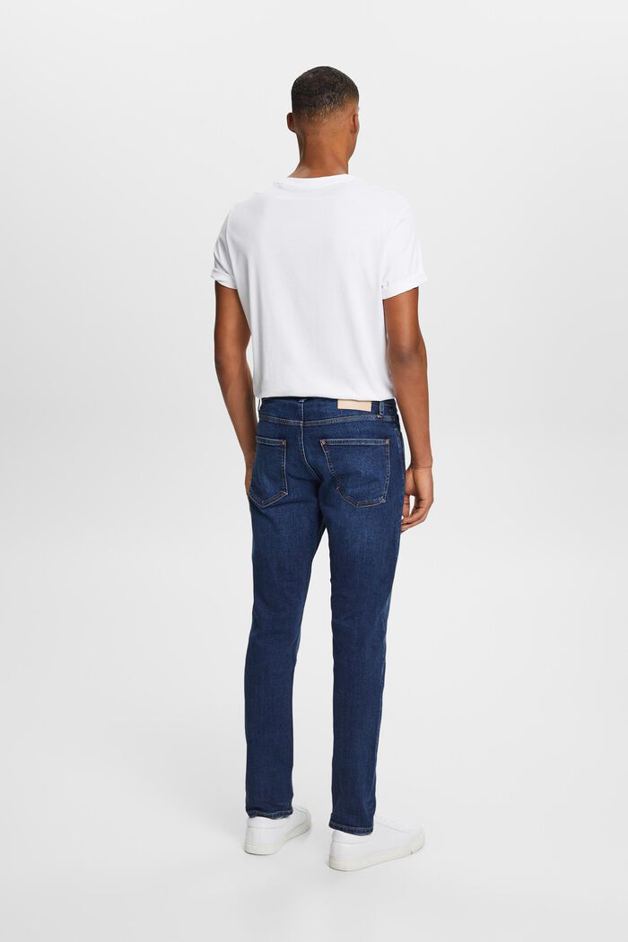 Slim fit-jeans met stretch, BLUE LIGHT WASHED, detail image number 3
