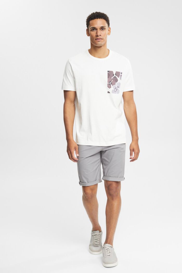 Jersey T-shirt met print, OFF WHITE, detail image number 0