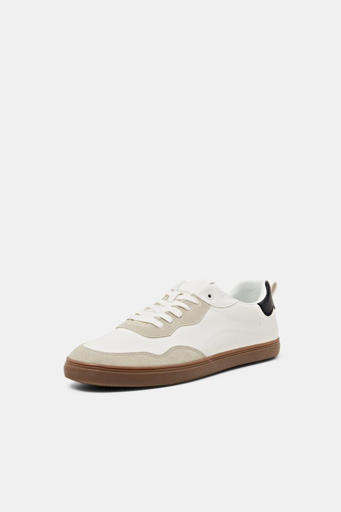 Sneakers met leerlook, OFF WHITE, detail image number 2