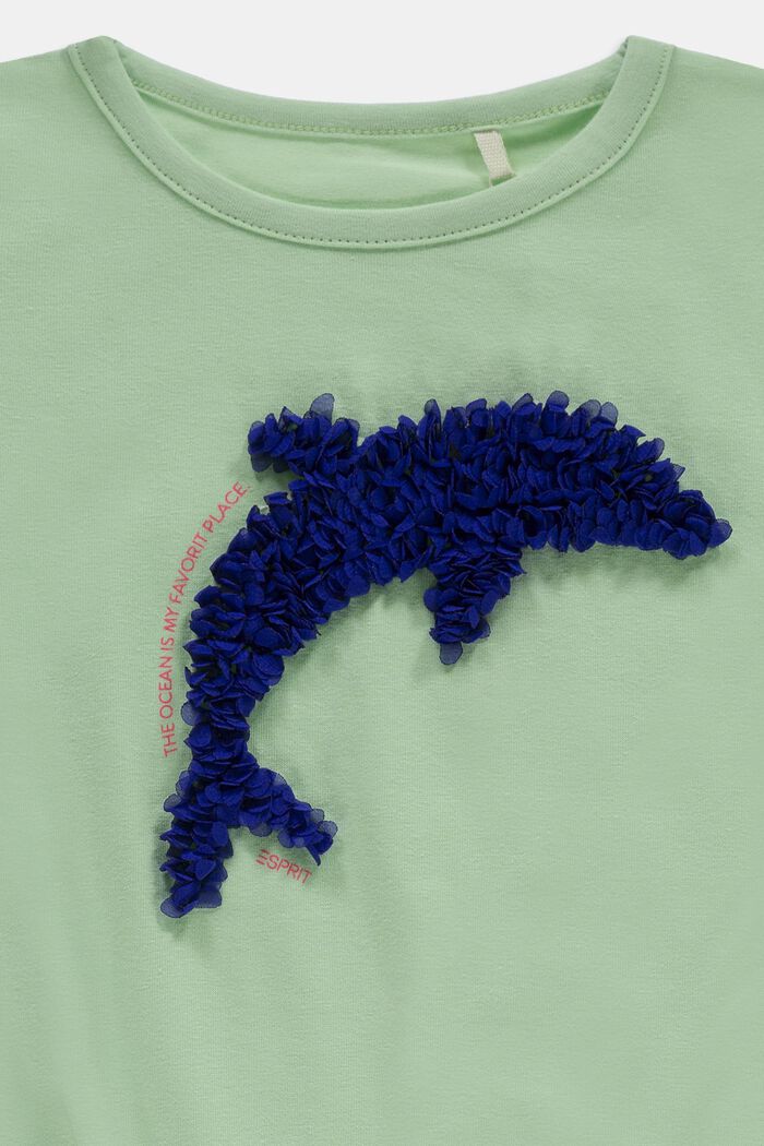 T-shirt met 3D-effect, PISTACCHIO GREEN, detail image number 2