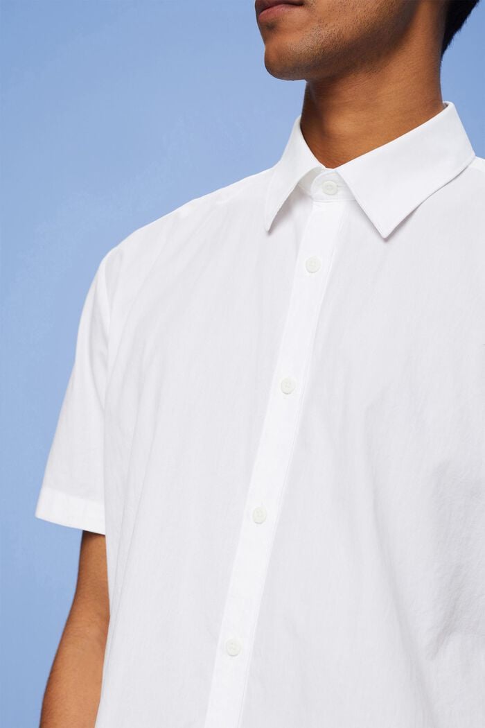 Buttondown-overhemd met korte mouwen, WHITE, detail image number 2