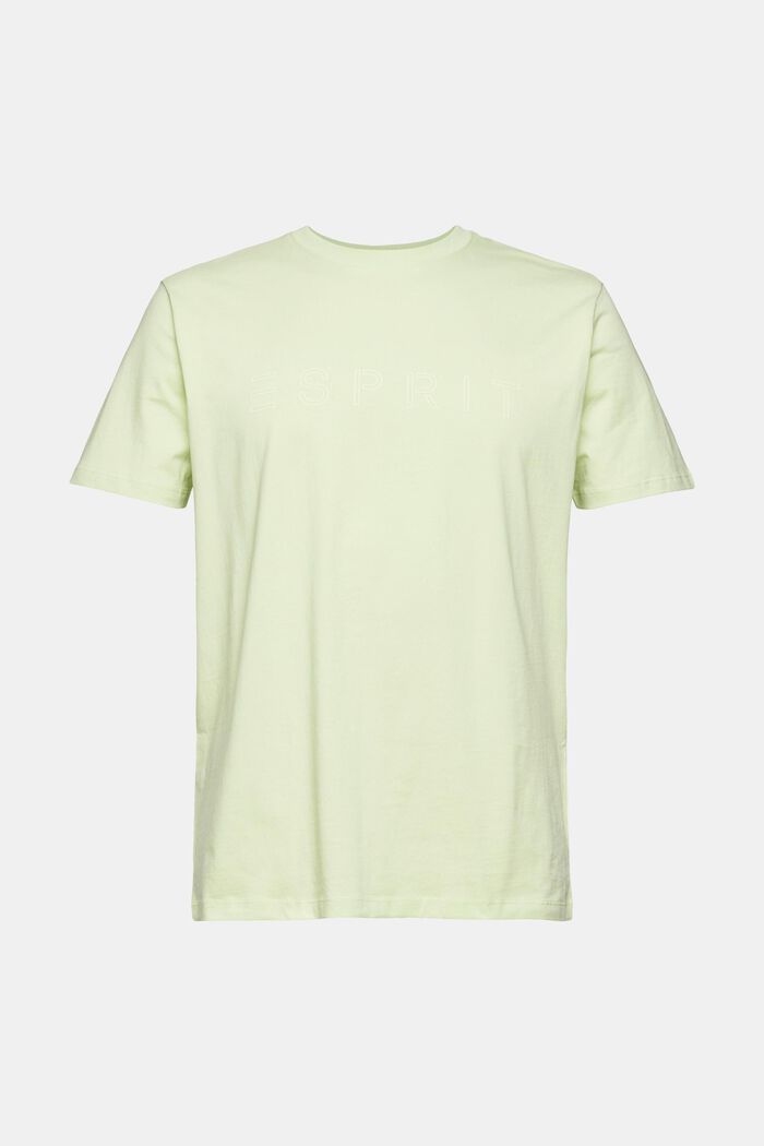 Jersey T-shirt met logoprint, LIGHT GREEN, detail image number 2