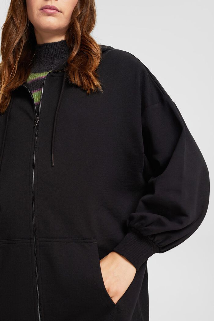 Oversized hoodie, BLACK, detail image number 2