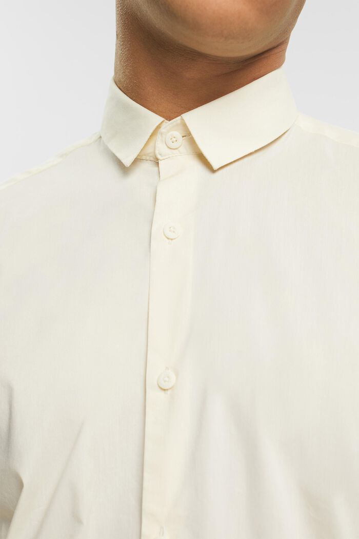 Shirt met slim fit, OFF WHITE, detail image number 0