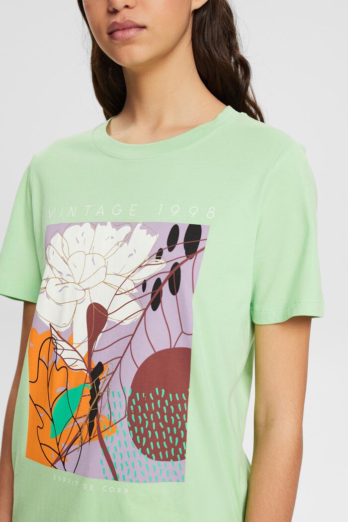 T-shirt met print, LIGHT GREEN, detail image number 2