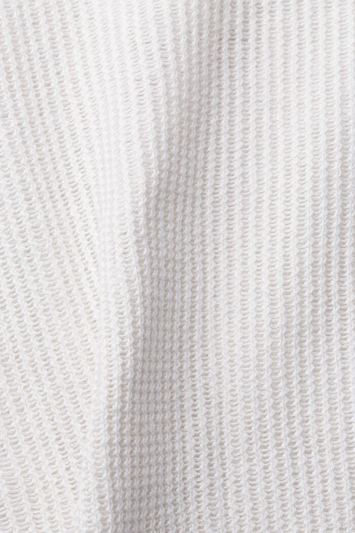 Grofgebreide trui van een linnenmix, WHITE, detail image number 4