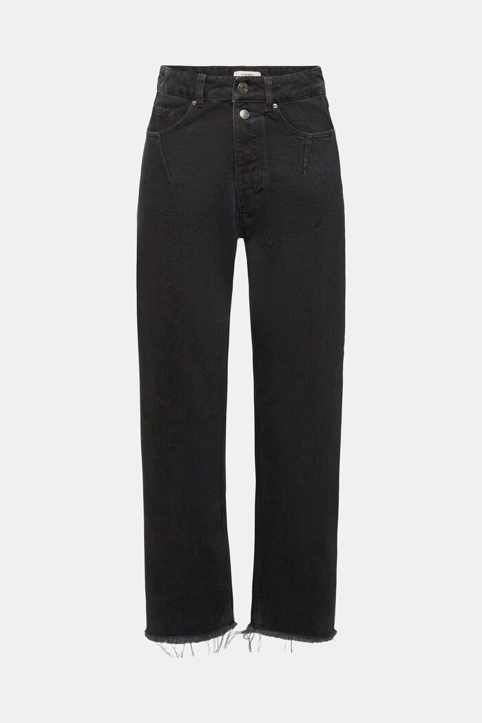 High rise dad fit jeans, BLACK RINSE, detail image number 7