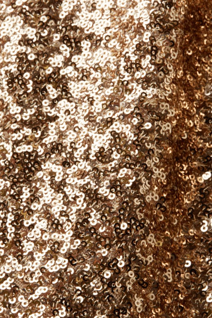 Maxi-jurk met pailletjes, GOLD, detail image number 6
